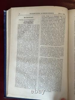 Gossip Scientifique de Hardwicke 1870 Avec le Très Rare Microscope Osler 1ère Édition