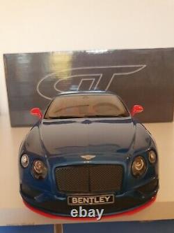 Gt Spirit 1/18 Bentley Continental Black Edition Grande Condition Très Rare