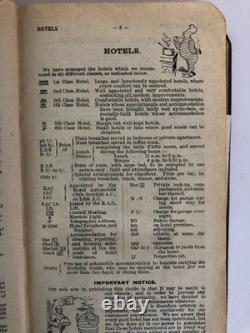 Guide Michelin 1ère Édition Îles Britanniques 1911 Très Rare Bon État Collectionneurs