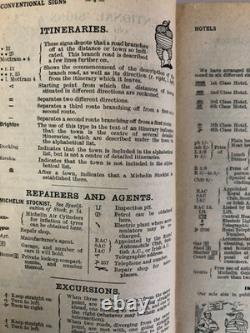 Guide Michelin 1ère Édition Îles Britanniques 1911 Très Rare Bon État Collectionneurs