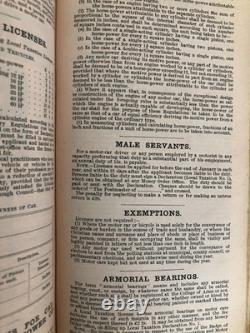 Guide Michelin 1ère Édition Îles Britanniques 1911 Très Rare Bon État Collectionneurs