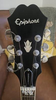 Guitare acoustique Epiphone Hummingbird en ébène, édition limitée, très rare