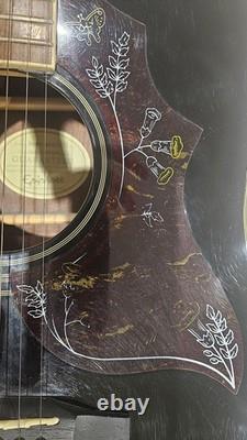 Guitare acoustique Epiphone Hummingbird en ébène, édition limitée, très rare