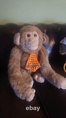 Hasbro Parlant Montgomery Monkey Édition Très Rare 1986 Ami Bingo Bear
