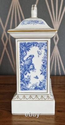Horloge de Mantle Royal Crown Derby Blue Aves, Édition Limitée, Très Rare, En Boîte