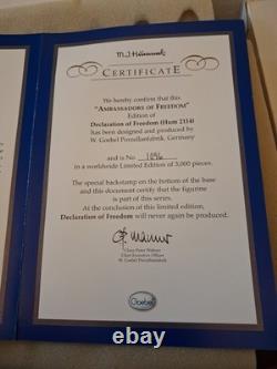 Hummel Très Rare Déclaration de Liberté Édition Limitée Hum 2114/11. TMK 8. 8H