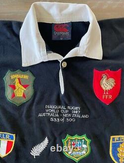 Inaugural 1987 Coupe Du Monde De Rugby Édition Limitée Rugby Union Shirt Très Rare