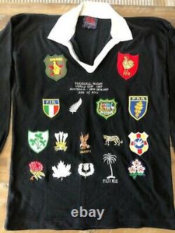 Inaugural Rugby World Cup 1987 Limited Edition Rugby Union Shirt Très Rare