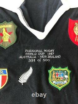 Inaugural Rugby World Cup 1987 Limited Edition Rugby Union Shirt Très Rare