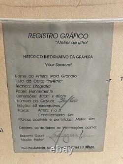 Ivald Granato Édition Limitée d'Impression 36/60 Signée par l'Artiste, Très Rare.