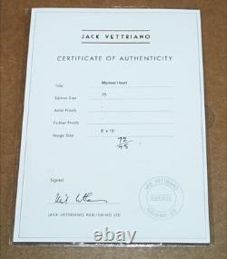 JACK VETTRIANO (né en 1951) Édition Limitée Très Rare de l'Impression 'Cœur Marqué' avec Certificat d'Authenticité