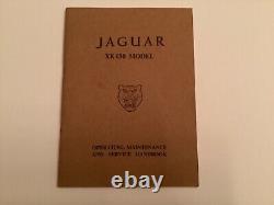 Jaguar XK150 Très Rare Première Édition OEM Original E/111 Manuel du Propriétaire Handbook