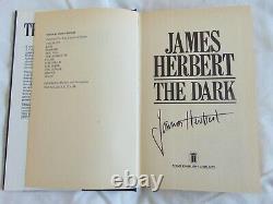 James Herbert The Dark, Signé, Limited Nouvelle Édition De La Bibliothèque Anglaise Très Rare