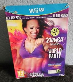 Jeu NINTENDO Wii U ZUMBA WORLD PARTY version UK PAL en boîte grand format très rare