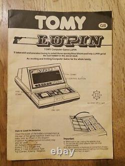 Jeu électronique Tomy Lupin Vintage 1982 version très rare du Royaume-Uni