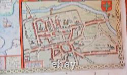 John Speed ESSEX Colchester original TRÈS RARE édition Roger Rea 1662 en vrac