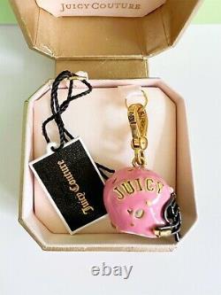 Juicy Couture Édition Limitée 2009 Charm de Casque de Football en Émail Rose Très Rare