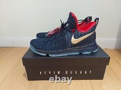 Kevin Durant KD9 MÉDAILLE D'OR ÉDITION LIMITÉE USA. TAILLE 12 UK TRÈS RARE