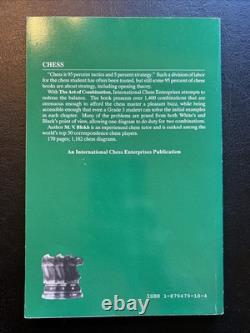 L'ART DE LA COMBINAISON Maxim Blokh TRÈS RARE 1994 Échecs 1ère Édition VG