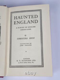 L'Angleterre hantée par Christina Hole (Très Rare Première Édition UK Batsford)