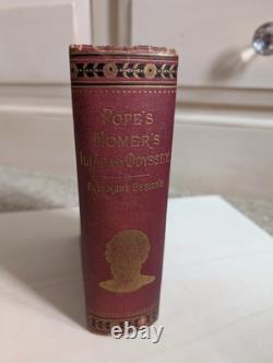 L'Iliade d'Homère par Alexander Pope Édition TRÈS RARE FREDERICK WARNE & CO des années 1880
