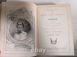 L'Iliade d'Homère par Alexander Pope Édition TRÈS RARE FREDERICK WARNE & CO des années 1880