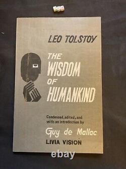 La Sagesse de l'Humanité par Tolstoï, Léon ÉDITION TRÈS RARE 1989 en Inde