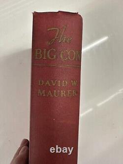 Le Grand Coup par David W. Maurer 1940 1ère Édition TRÈS RARE