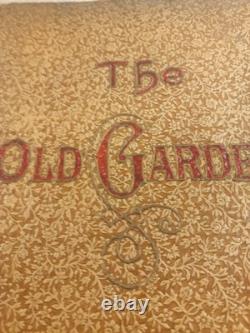Le Vieux Jardin Livre Ancien 1888 Poésie Avec Lithographie Édition Très Rare 1ère