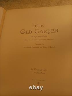 Le Vieux Jardin Livre Ancien 1888 Poésie Avec Lithographie Édition Très Rare 1ère