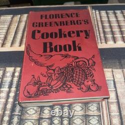 Le livre de cuisine de Florence Greenberg 2ème édition 1949 avec jaquette TRÈS rare