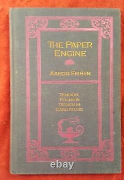 Le moteur en papier, édition très rare de Aaron Fisher de 2002, relié en dur, magie rare