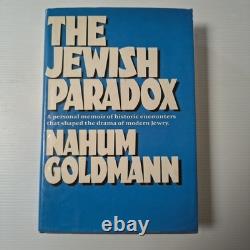 Le paradoxe juif par Nahum Goldmann (1978) 1ère édition reliée, très rare