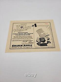 Les Simpson Itchy & Scratchy Comic Numéro 1 Signé Très Rare Édition Limitée