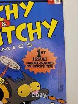 Les Simpson Itchy & Scratchy Comic Numéro 1 Signé Très Rare Édition Limitée