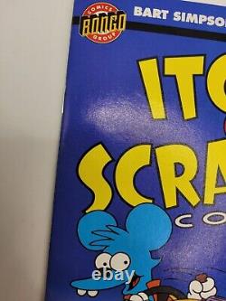 Les Simpson Itchy & Scratchy Comic Numéro 1 Signé Très Rare Édition Limitée