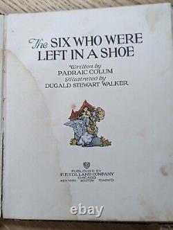 Les Six Qui Sont Restés Dans Une Chaussure, Padraic Colum, 1923, Très rare HC, 1ère édition