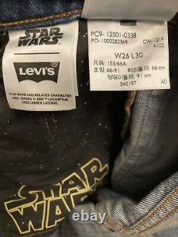 Levi 501 Jeans W26 L30 Star Wars Edition Limitée Très Rare