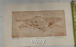 Lithographie signée au crayon d'Irving Weinstein Édition spéciale Gesker Très rare