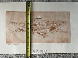 Lithographie signée au crayon d'Irving Weinstein Édition spéciale Gesker Très rare