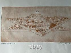 Lithographie signée au crayon d'Irving Weinstein Édition spéciale Gesker Très rare