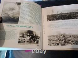Livre photo commémoratif d'Hiroshima, 2ème Guerre mondiale, 1ère édition, très rare dans cet état.