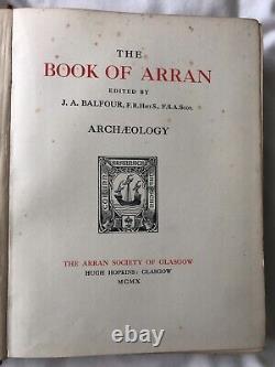 Livres anciens très rares L'ouvrage d'Arran édition originale, Tomes 1 & 2