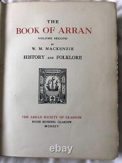 Livres anciens très rares L'ouvrage d'Arran édition originale, Tomes 1 & 2