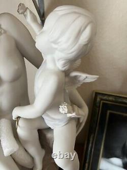 Lladro Vénus et Cupidon très rare, Retraité, en parfait état, édition limitée 101/750