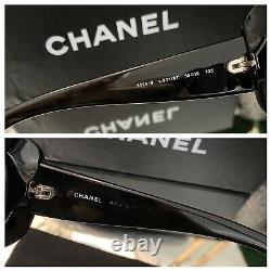 Lunettes De Soleil Chanel Noir 6026-b Edition Limitée Swarovski Crystal Very Rare