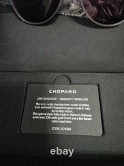 Lunettes de soleil Chopard Édition Limitée en Titane Shield 1300 £ TRÈS RARES