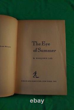 Marjorie Lee, The Eye Of Summer 1961 Première Édition Very Rare Hc Dj
