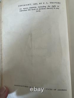 Mary Poppins Livre Première Édition Copie de Bibliothèque par PL Travers Très Rare Collectionnable