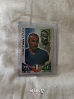 Match Attax Coupe du Monde 2010 Édition Limitée Fabio Cannavaro (Italie) très rare